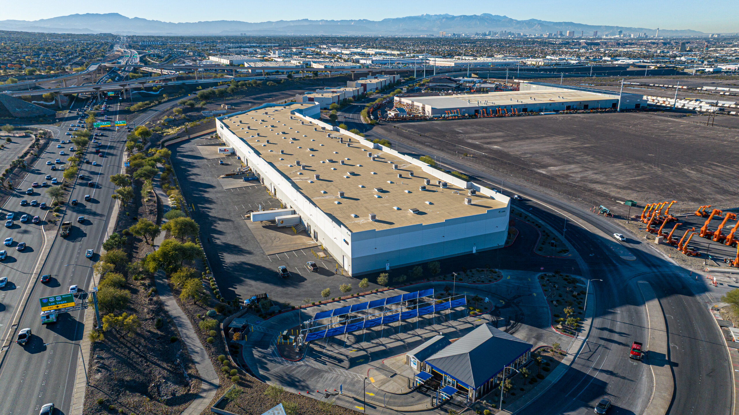 An areal view of one of TCB's logistics partner locations