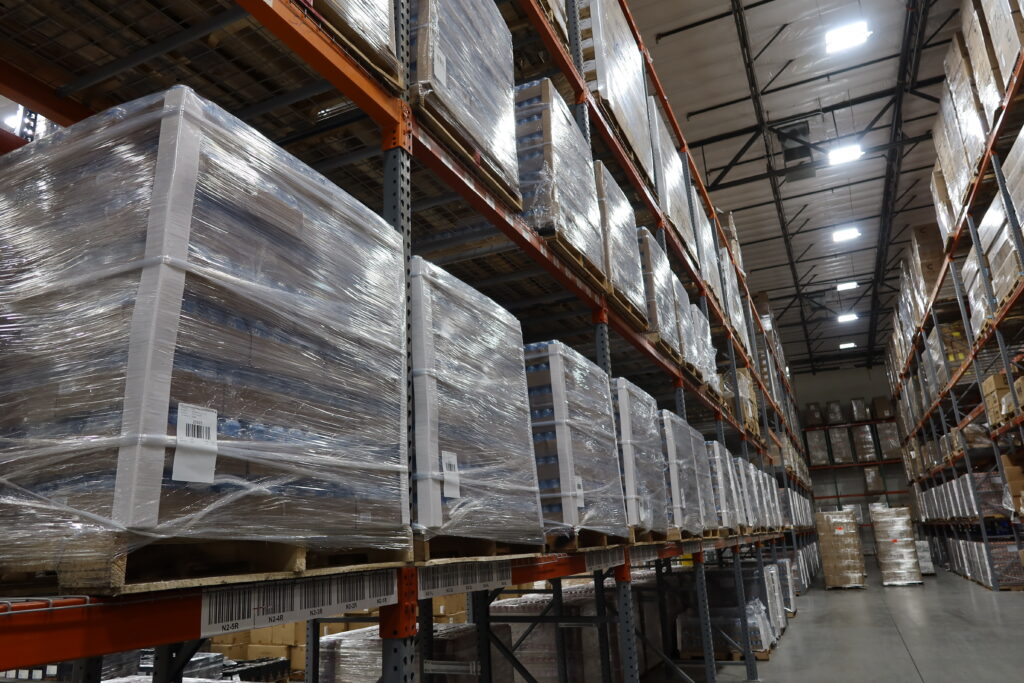 Pallets of beverages ready for our Las Vegas 3PL Services in our Las Vegas Warehouse.