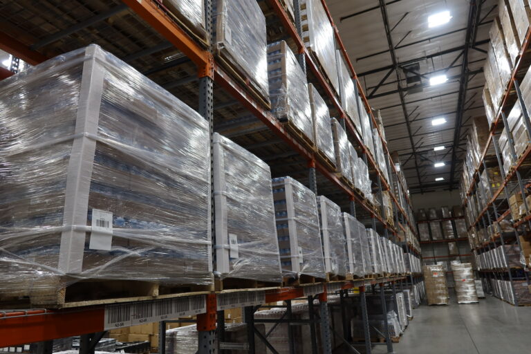 Pallets of beverages ready for our Las Vegas 3PL Services in our Las Vegas Warehouse.