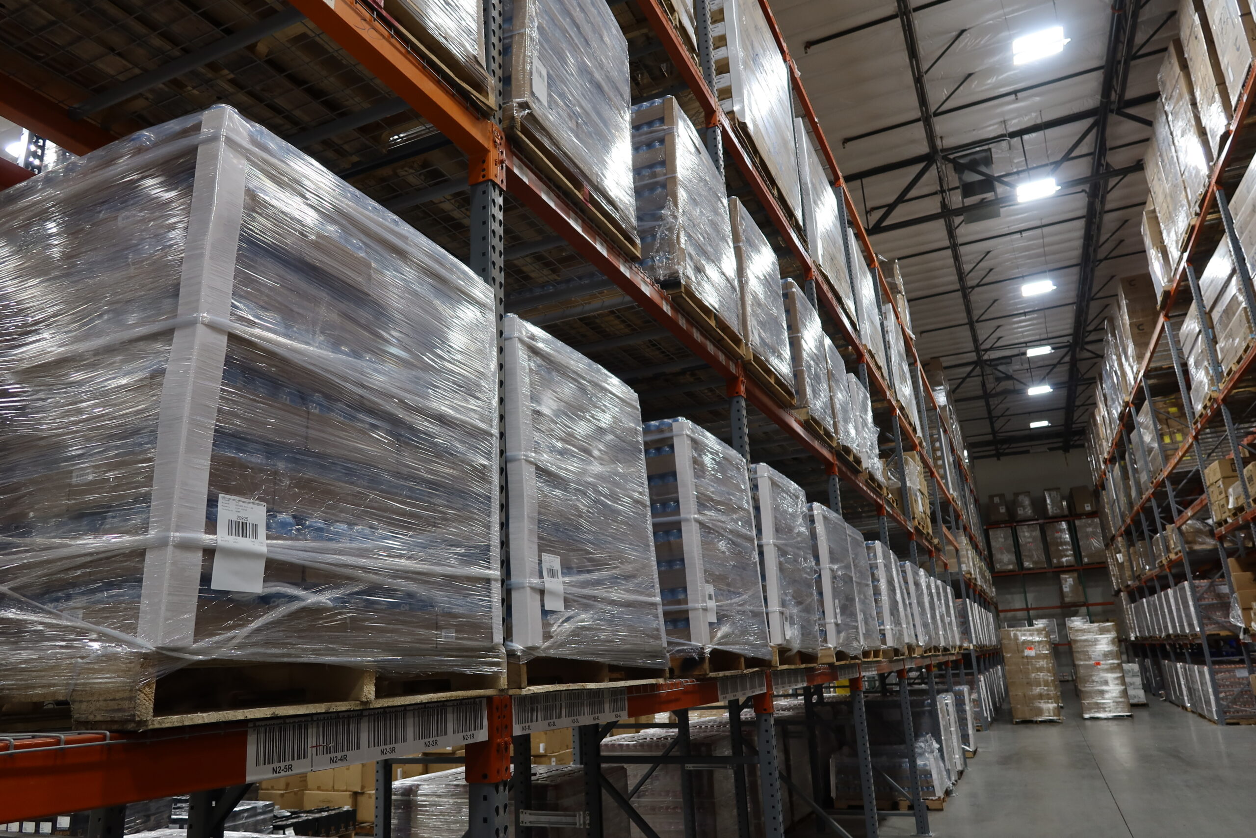 Pallets of beverages ready for our Las Vegas 3PL Services in our Las Vegas Warehouse.