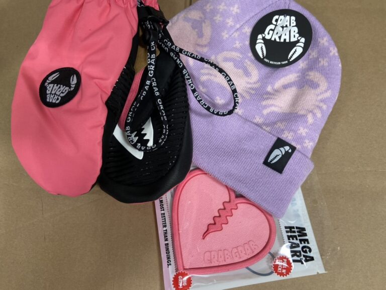 Crab Grab gear, ready for action sports fulfillment 3PL work.