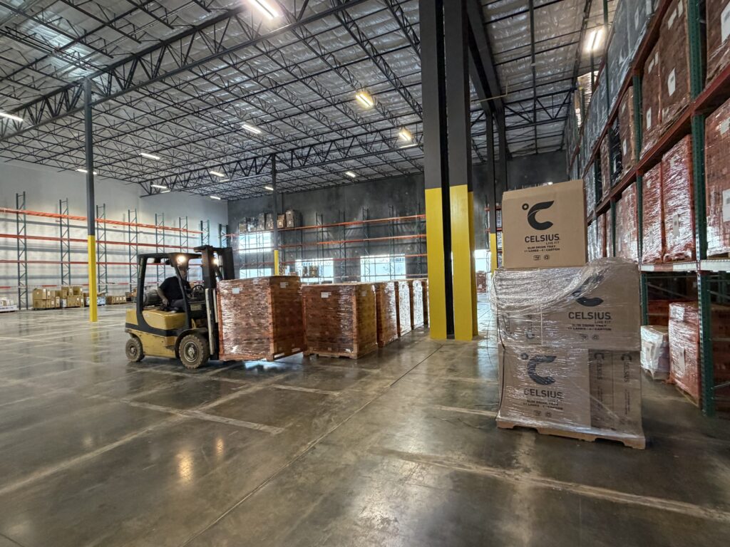 Beverage 3PL in a TCB warehouse