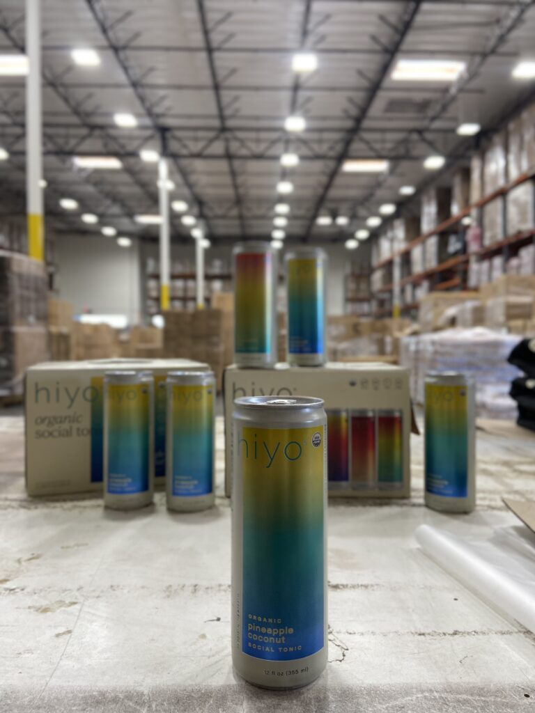 Hi Yo Social Tonic cans ready for Beverage Fulfillment services.