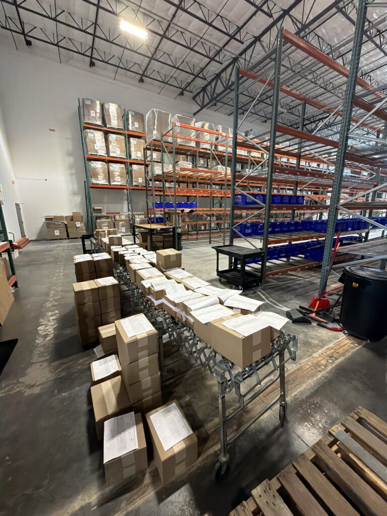 A TCB warehouse ready for Peak Season Fulfillment