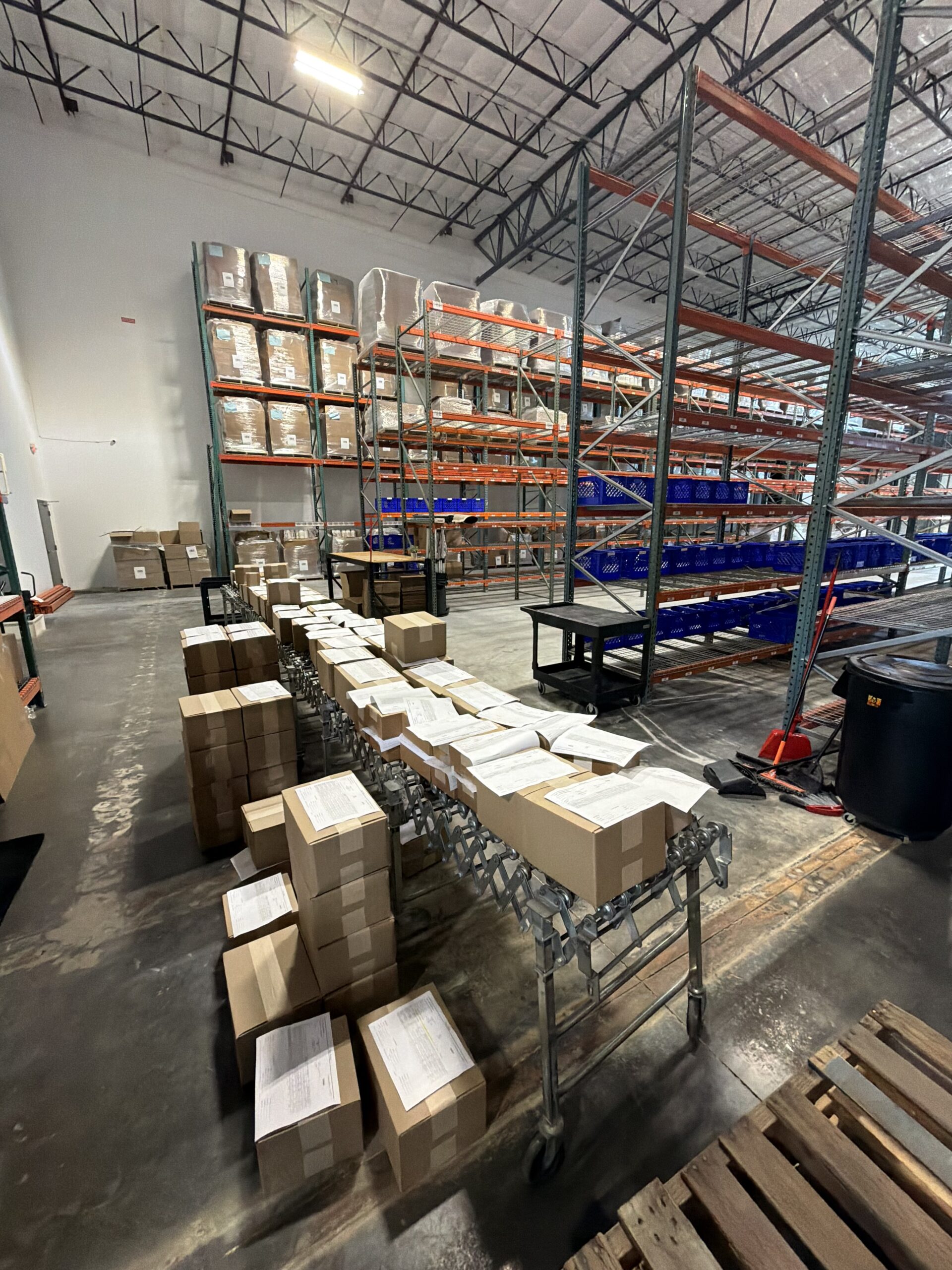 A TCB warehouse ready for Peak Season Fulfillment