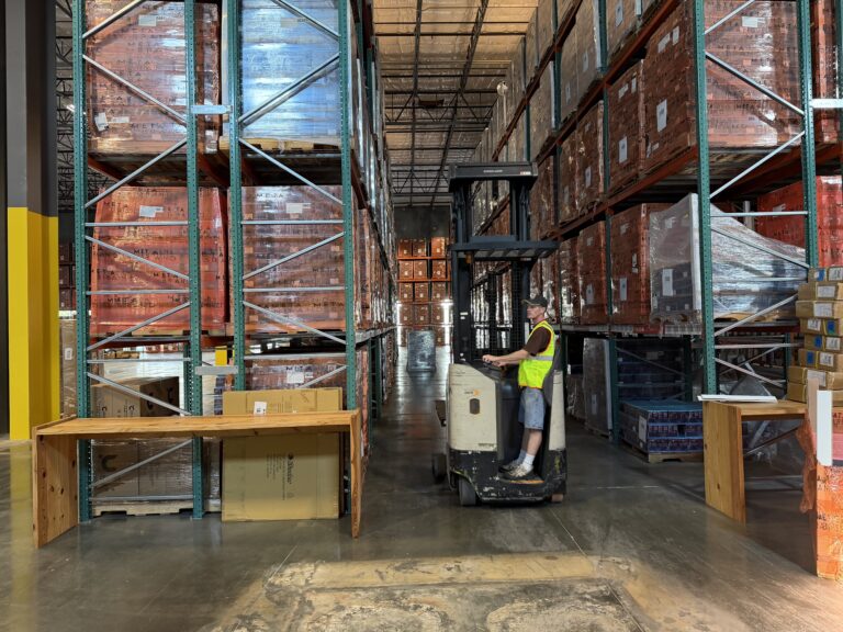 Our TCB Warehouse practicing warehouse safety for better efficiency