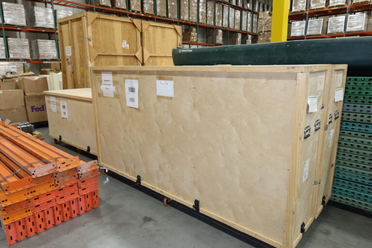 A crate ready for Trade Show Logistics