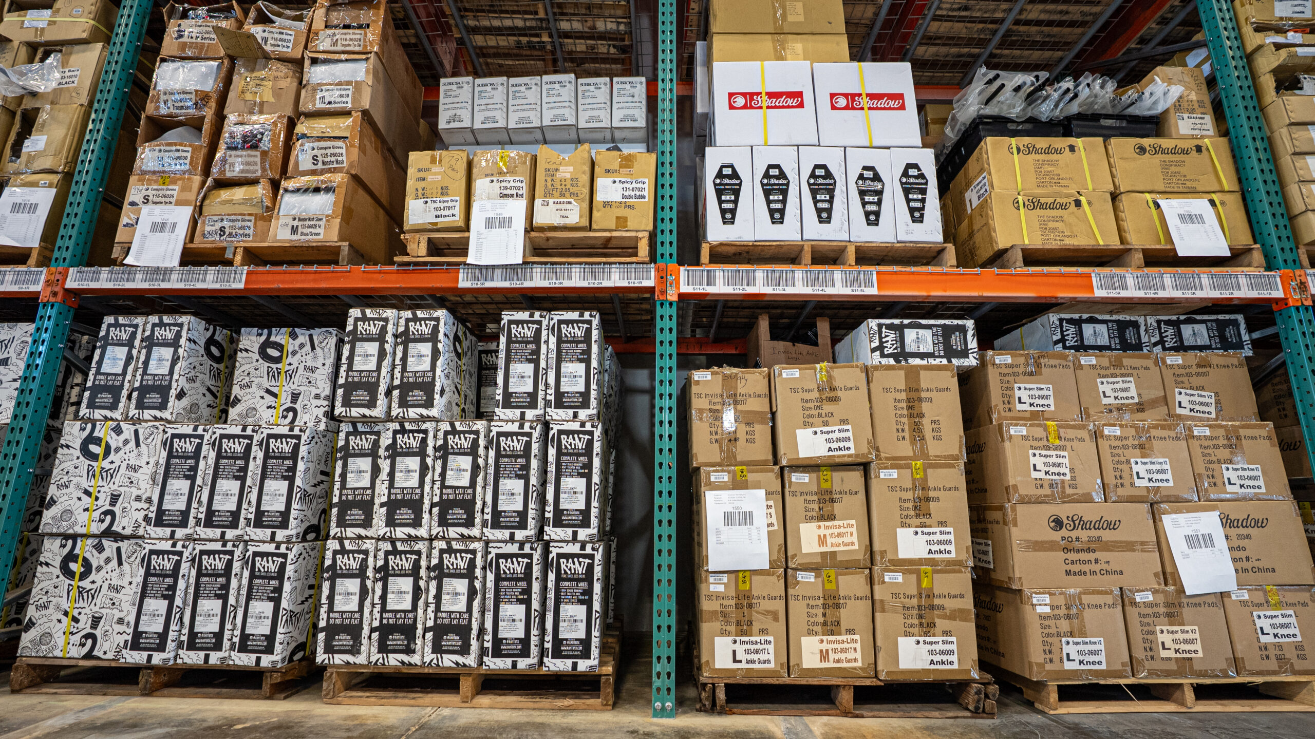 TCB's warehouse, ready for distribution for better terrif mitigation
