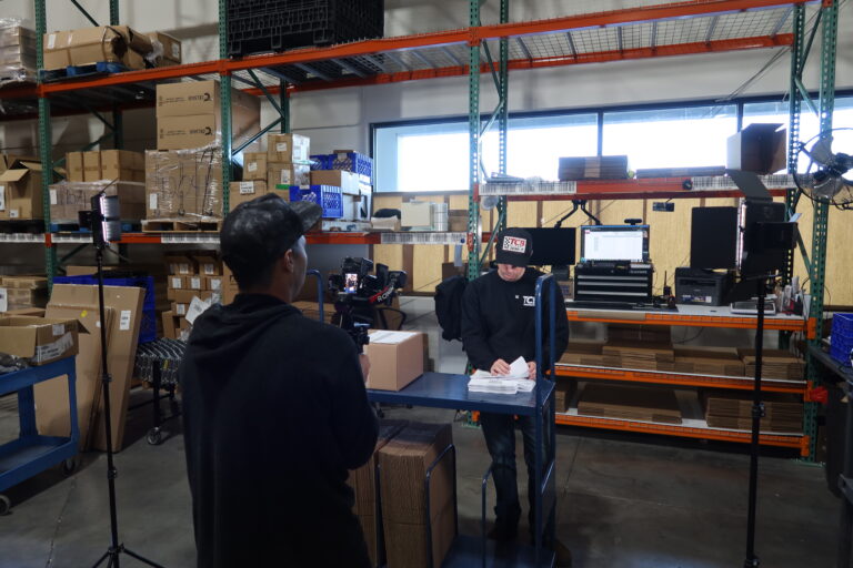 TCB Warehouse Staff working at Predictive Fulfillment planning.