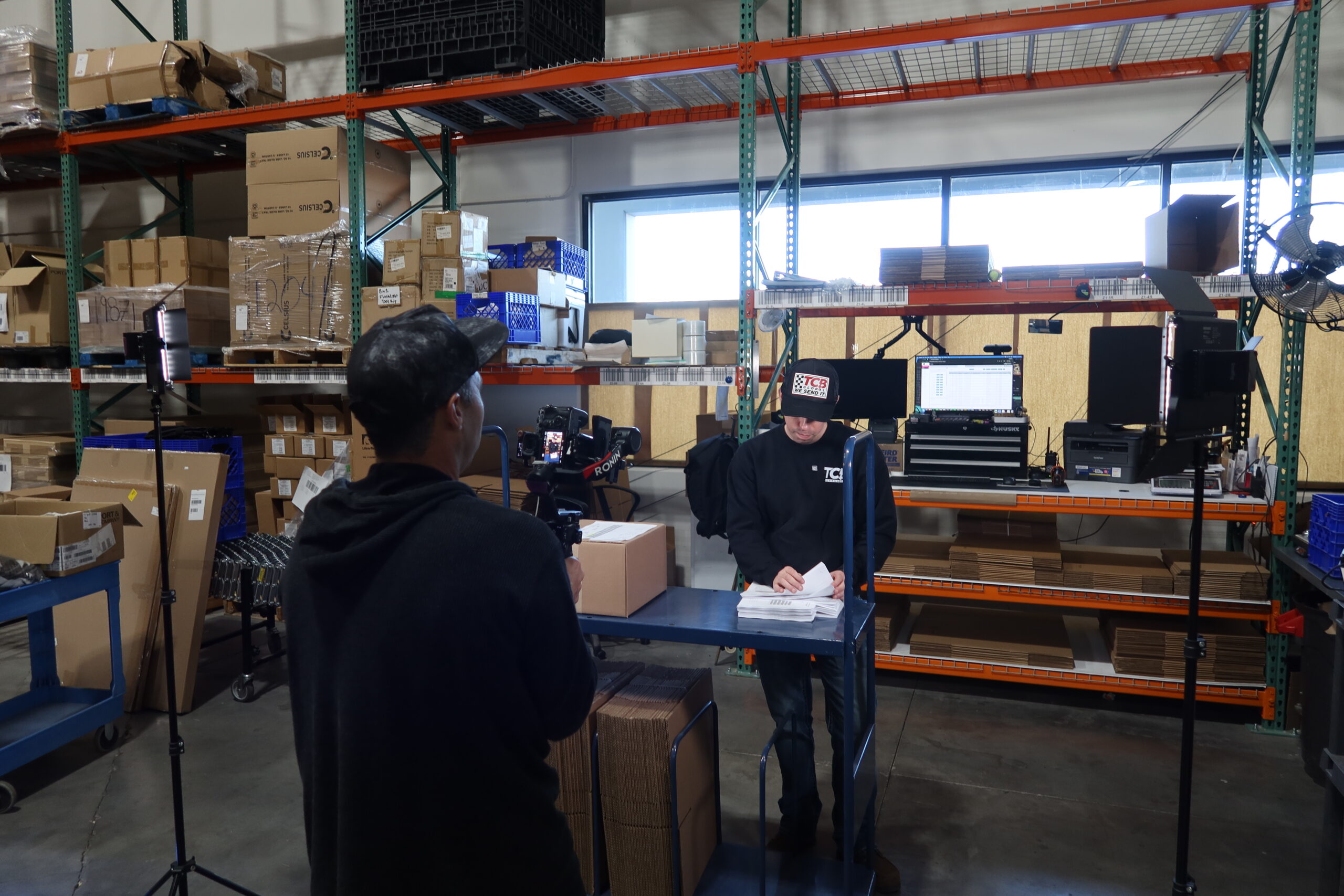 TCB Warehouse Staff working at Predictive Fulfillment planning.