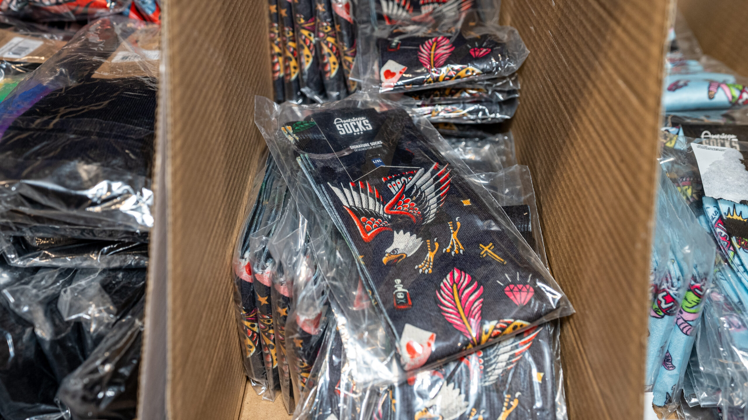 American socks ready for Apparel Fulfillment Services