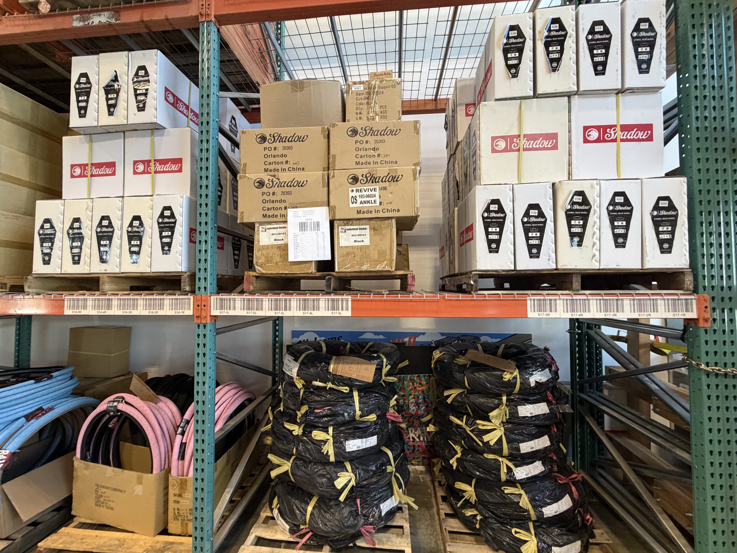 Parts ready to reduce bike shipping costs.