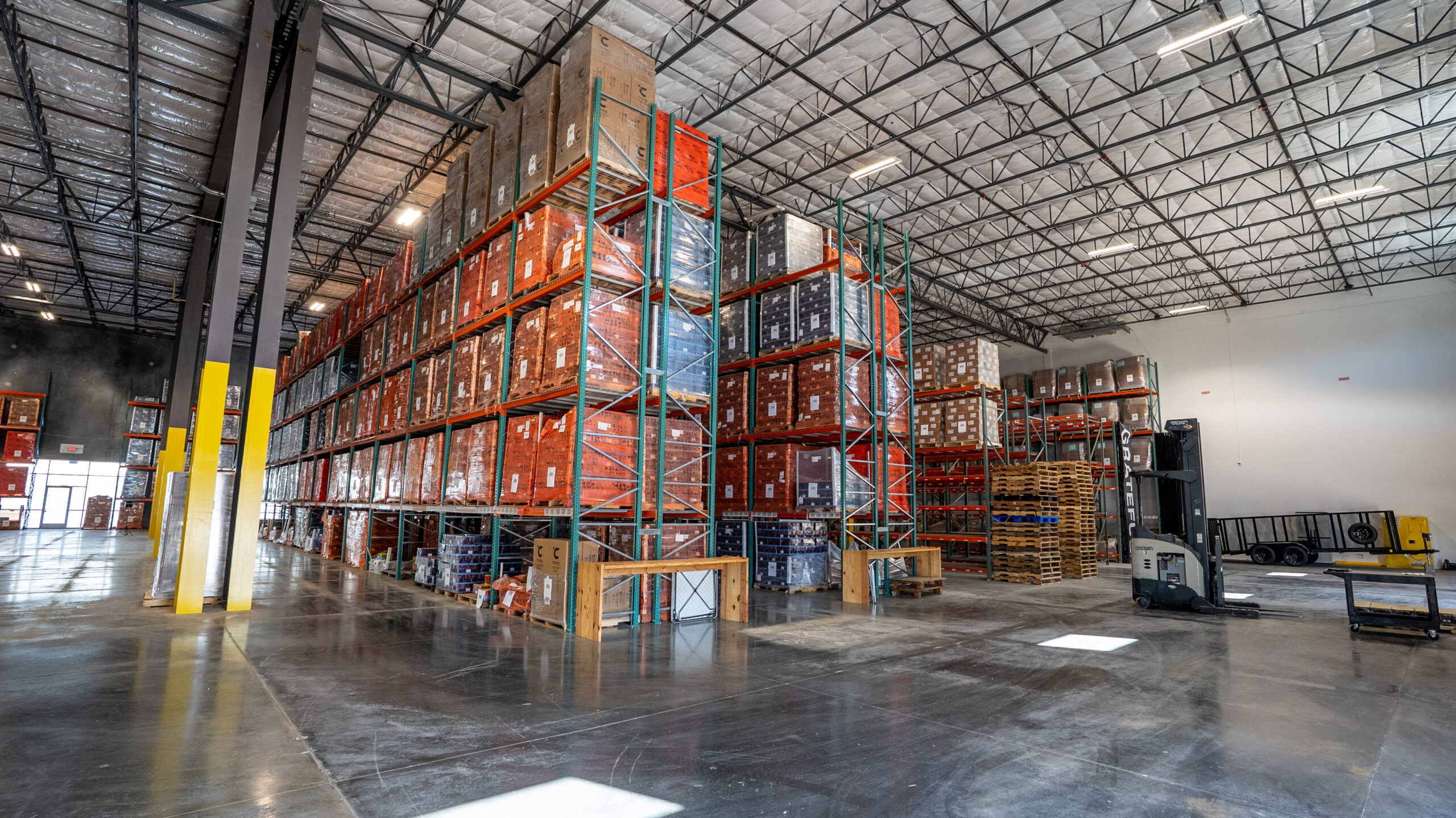 A TCB Warehouse ready for multi-channel fulfillment services.