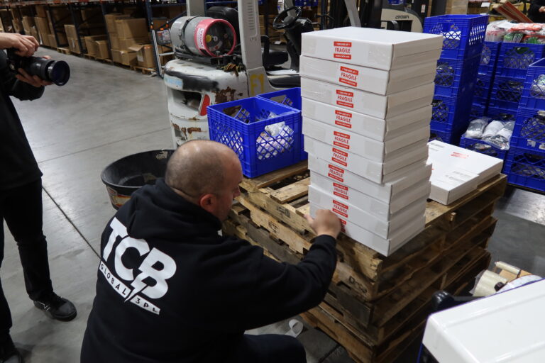 A TCB employee working to keep our Inventory Accuracy