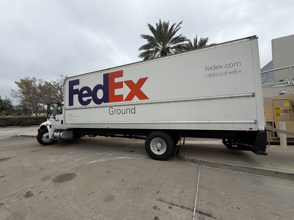 A truck that is being used for our freight cost optimization